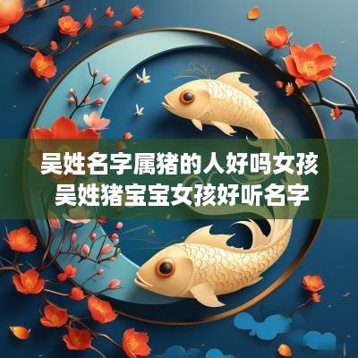 吴姓名字属猪的人好吗女孩 吴姓猪宝宝女孩好听名字