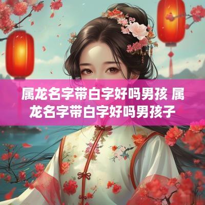 属龙名字带白字好吗男孩 属龙名字带白字好吗男孩子