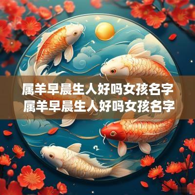 属羊早晨生人好吗女孩名字 属羊早晨生人好吗女孩名字叫什么