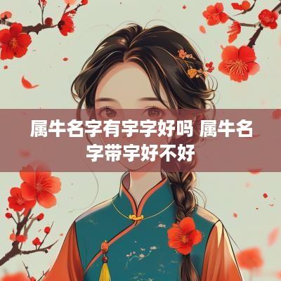 属牛名字有宇字好吗 属牛名字带宇好不好