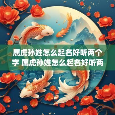属虎孙姓怎么起名好听两个字 属虎孙姓怎么起名好听两个字女孩