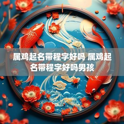 属鸡起名带程字好吗 属鸡起名带程字好吗男孩