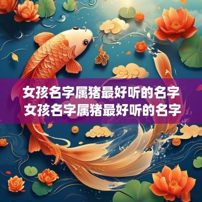女孩名字属猪最好听的名字 女孩名字属猪最好听的名字是什么