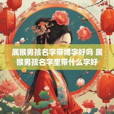 属猴男孩名字带博字好吗 属猴男孩名字里带什么字好