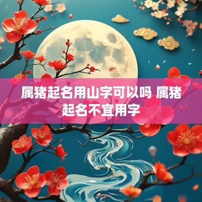 属猪起名用山字可以吗 属猪起名不宜用字
