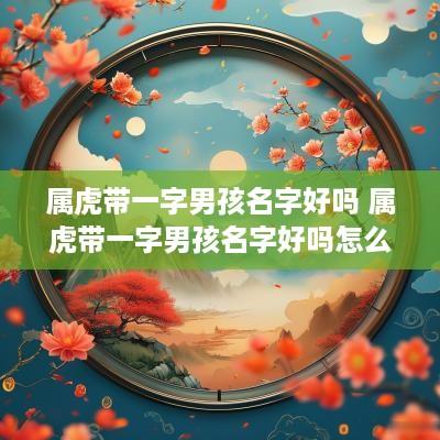 属虎带一字男孩名字好吗 属虎带一字男孩名字好吗怎么取