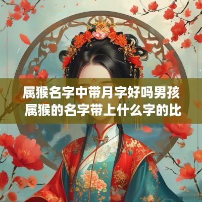 属猴名字中带月字好吗男孩 属猴的名字带上什么字的比较好