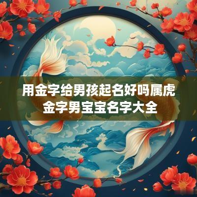 用金字给男孩起名好吗属虎 金字男宝宝名字大全