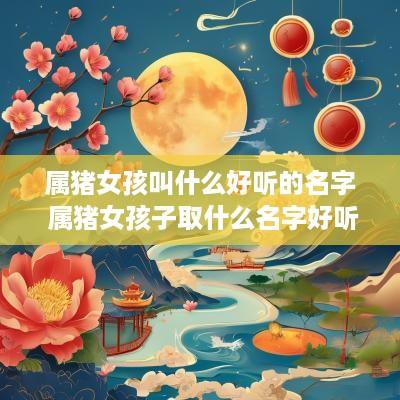 属猪女孩叫什么好听的名字 属猪女孩子取什么名字好听有内涵 属猪女孩叫什么好听的名字 属猪女孩子取什么名字好听有内涵