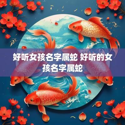 好听女孩名字属蛇 好听的女孩名字属蛇