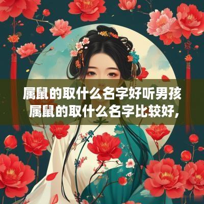 属鼠的取什么名字好听男孩 属鼠的取什么名字比较好,男孩