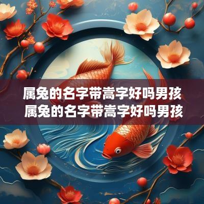 属兔的名字带嵩字好吗男孩 属兔的名字带嵩字好吗男孩怎么取