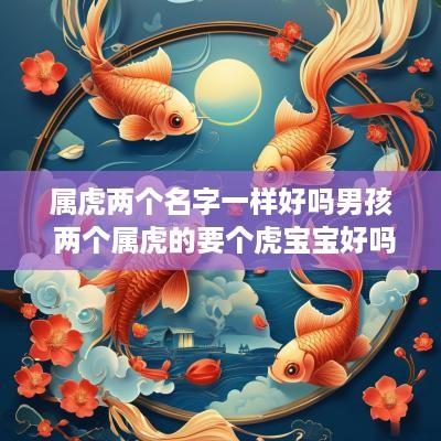 属虎两个名字一样好吗男孩 两个属虎的要个虎宝宝好吗