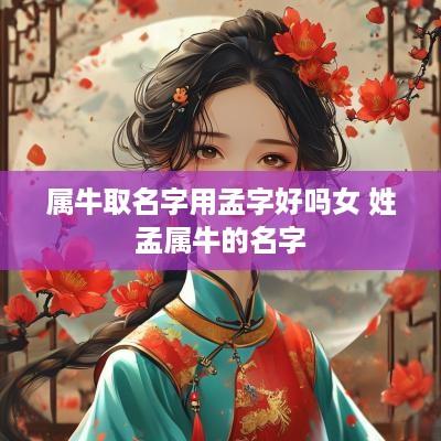 属牛取名字用孟字好吗女 姓孟属牛的名字