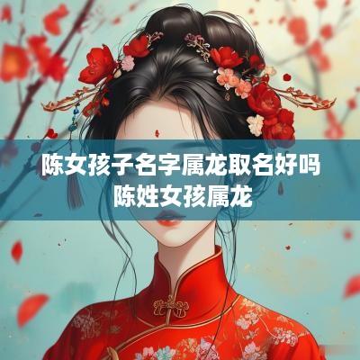 陈女孩子名字属龙取名好吗 陈姓女孩属龙