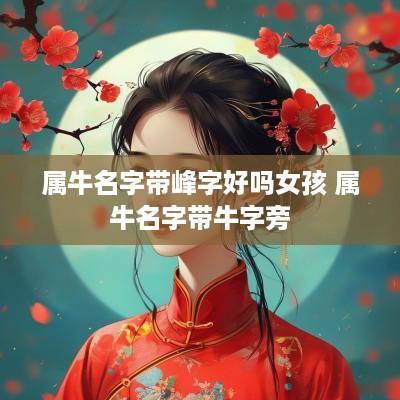 属牛名字带峰字好吗女孩 属牛名字带牛字旁