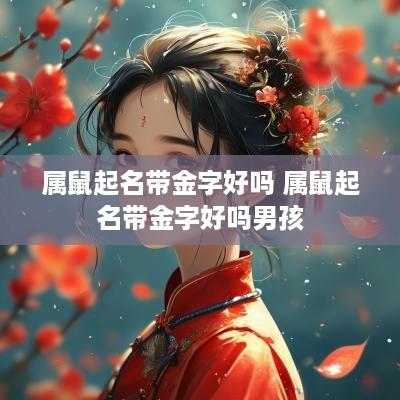 属鼠起名带金字好吗 属鼠起名带金字好吗男孩