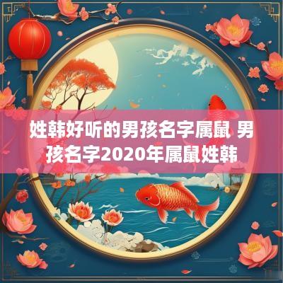 姓韩好听的男孩名字属鼠 男孩名字2025年属鼠姓韩