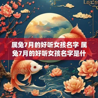 属兔7月的好听女孩名字 属兔7月的好听女孩名字是什么