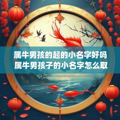 属牛男孩的起的小名字好吗 属牛男孩子的小名字怎么取