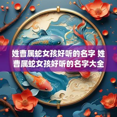 姓曹属蛇女孩好听的名字 姓曹属蛇女孩好听的名字大全