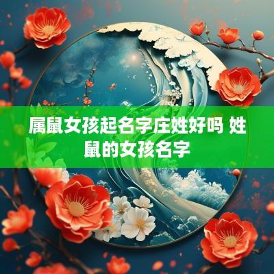 属鼠女孩起名字庄姓好吗 姓鼠的女孩名字
