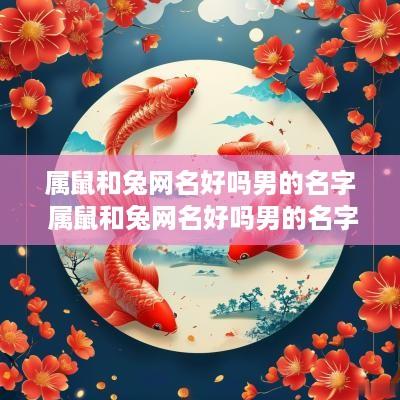 属鼠和兔网名好吗男的名字 属鼠和兔网名好吗男的名字大全