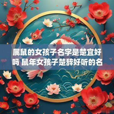 属鼠的女孩子名字是楚宜好吗 蛇年女孩子楚辞好听的名字