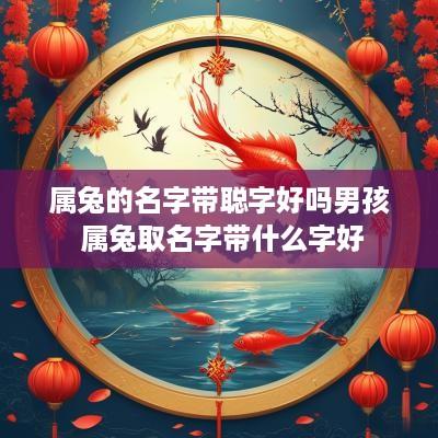 属兔的名字带聪字好吗男孩 属兔取名字带什么字好
