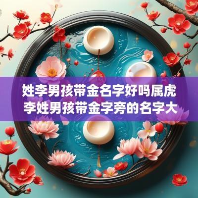 姓李男孩带金名字好吗属虎 李姓男孩带金字旁的名字大全