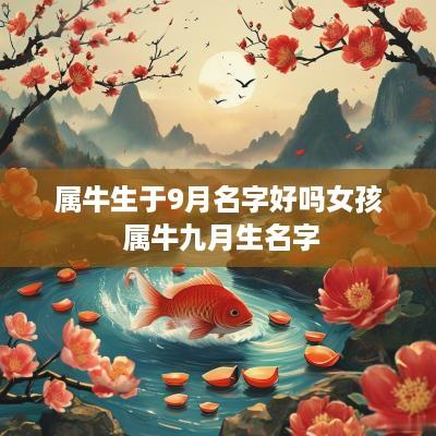 属牛生于9月名字好吗女孩 属牛九月生名字