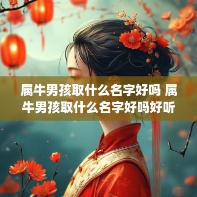 属牛男孩取什么名字好吗 属牛男孩取什么名字好吗好听