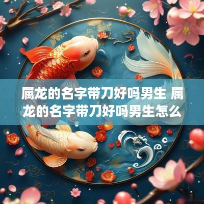属龙的名字带刀好吗男生 属龙的名字带刀好吗男生怎么取