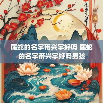 属蛇的名字带兴字好吗 属蛇的名字带兴字好吗男孩 属蛇的名字带兴字好吗 属蛇的名字带兴字好吗男孩