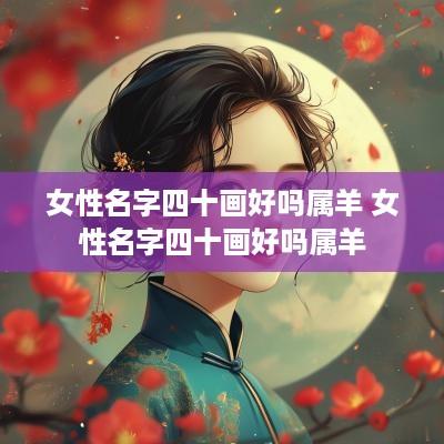 女性名字四十画好吗属羊 女性名字四十画好吗属羊