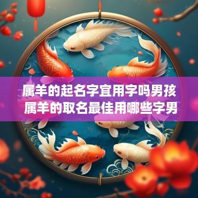 属羊的起名字宜用字吗男孩 属羊的取名最佳用哪些字男孩