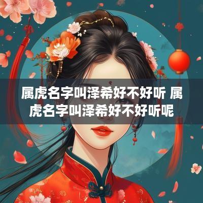 属虎名字叫泽希好不好听 属虎名字叫泽希好不好听呢