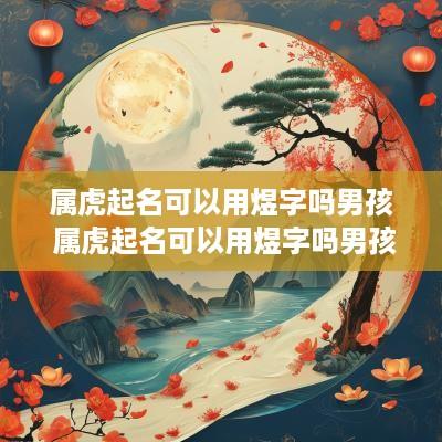 属虎起名可以用煜字吗男孩 属虎起名可以用煜字吗男孩名字