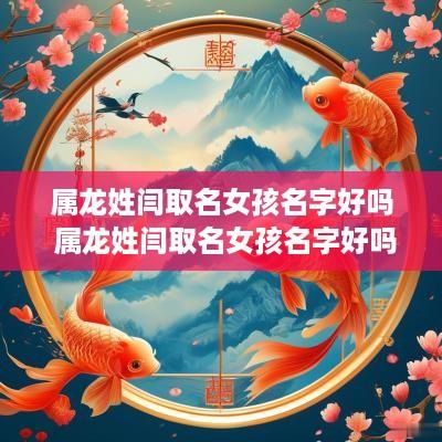 属龙姓闫取名女孩名字好吗 属龙姓闫取名女孩名字好吗