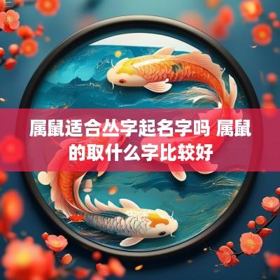 属鼠适合丛字起名字吗 属鼠的取什么字比较好