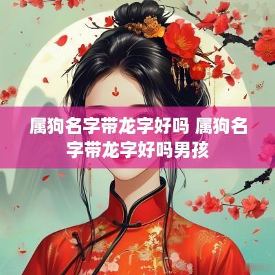 属狗名字带龙字好吗 属狗名字带龙字好吗男孩