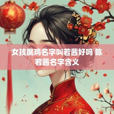 女孩属鸡名字叫若茜好吗 陈若茜名字含义