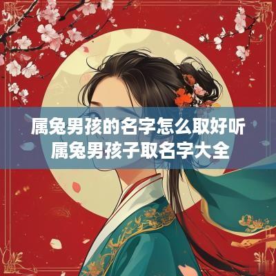 属兔男孩的名字怎么取好听 属兔男孩子取名字大全