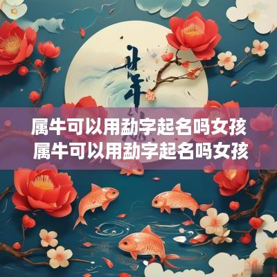 属牛可以用勐字起名吗女孩 属牛可以用勐字起名吗女孩子