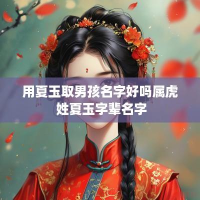 用夏玉取男孩名字好吗属虎 姓夏玉字辈名字