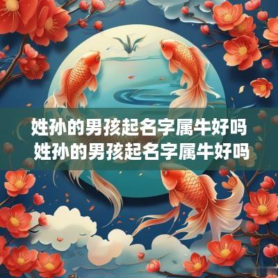姓孙的男孩起名字属牛好吗 姓孙的男孩起名字属牛好吗