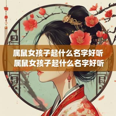 属鼠女孩子起什么名字好听 属鼠女孩子起什么名字好听点