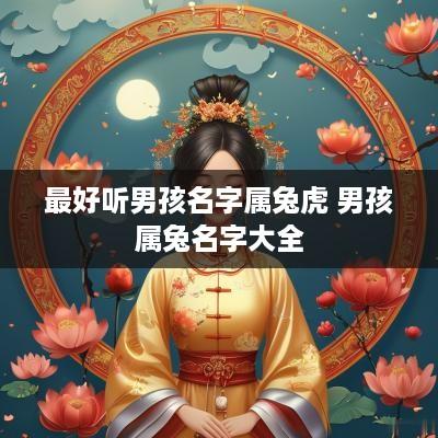 最好听男孩名字属兔虎 男孩属兔名字大全