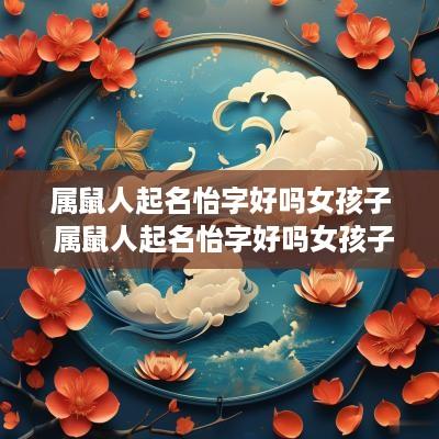 属鼠人起名怡字好吗女孩子 属鼠人起名怡字好吗女孩子名字