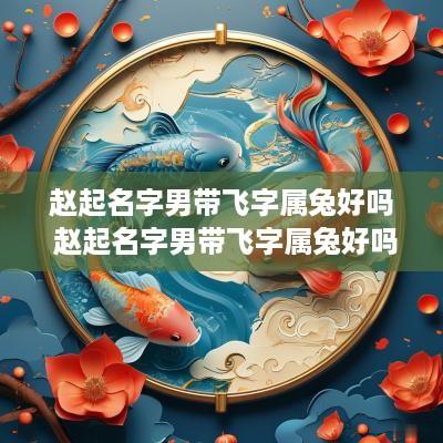 赵起名字男带飞字属兔好吗 赵起名字男带飞字属兔好吗怎么样